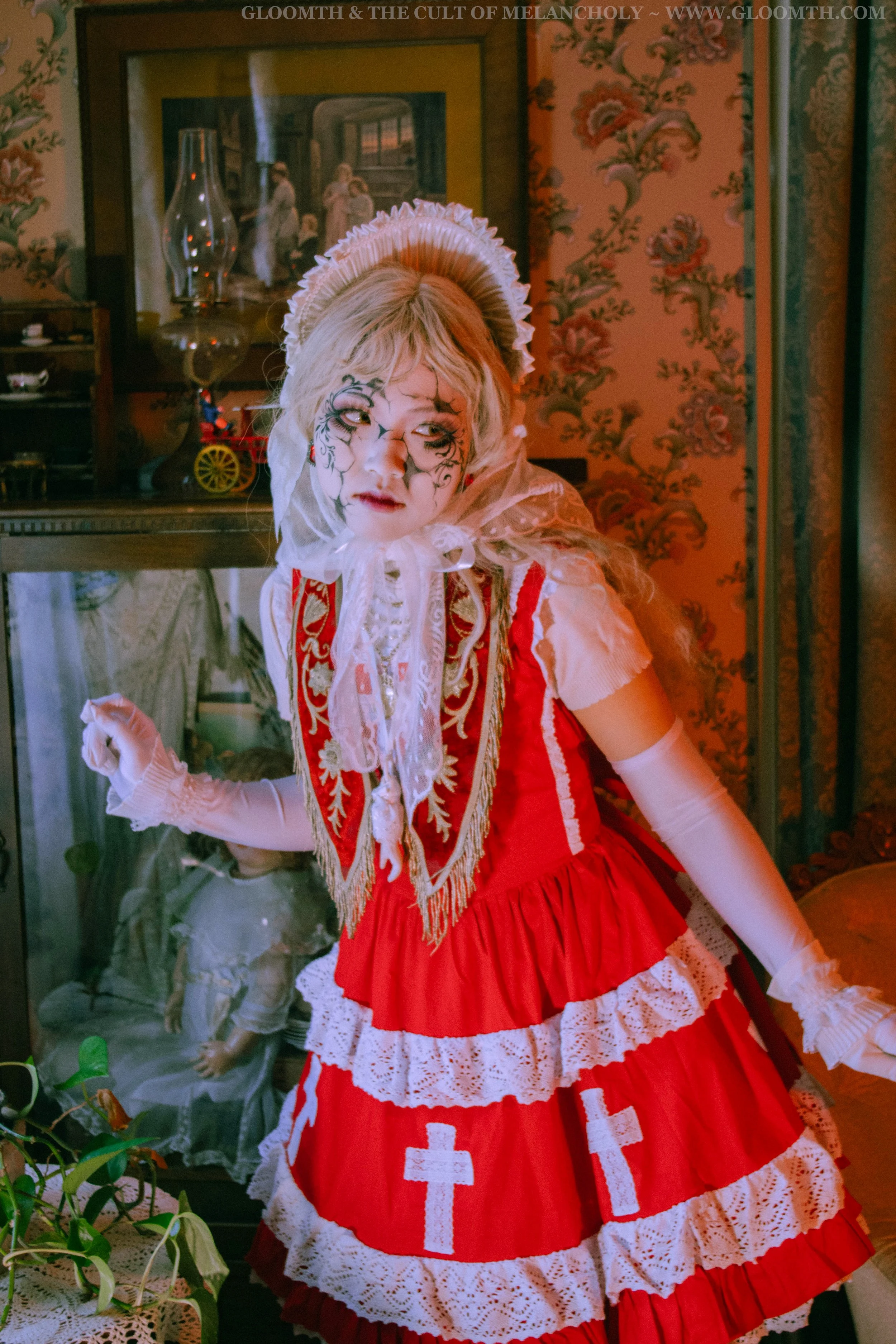 カヒミカリィ　Lolita go  10インチアナログ Aka Kanashimi Red Lolita Dress — Gloomth
